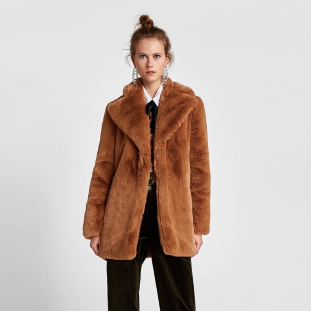 NWOT Zara textured lapel jacket